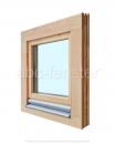Holzfenster 60x60 cm, Europrofil Kiefer