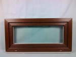 Kunststofffenster Salamander 100x50 cm (b x h), Mooreiche, 1-flügelig