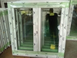 Kunststofffenster Salamander 73 mm, 120x120 cm (b x h), weiß, 2-flügelig