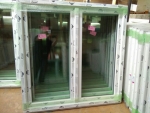 Kunststofffenster Salamander 73 mm, 150x150 cm (b x h), weiß, 2-flügelig